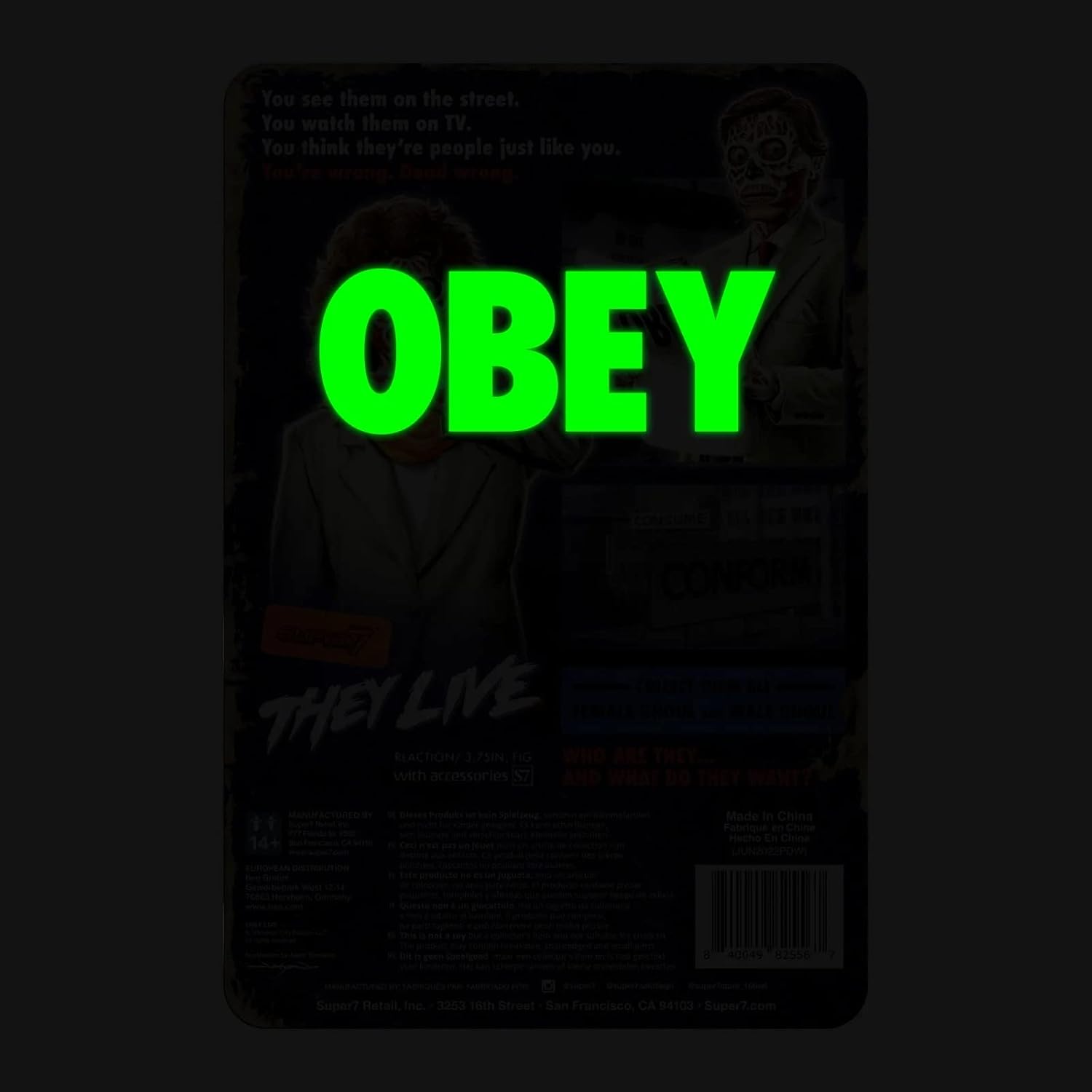 Merchandising They Live: Super7 - Reaction Figure Wave 2 - Male Ghoul (Glow