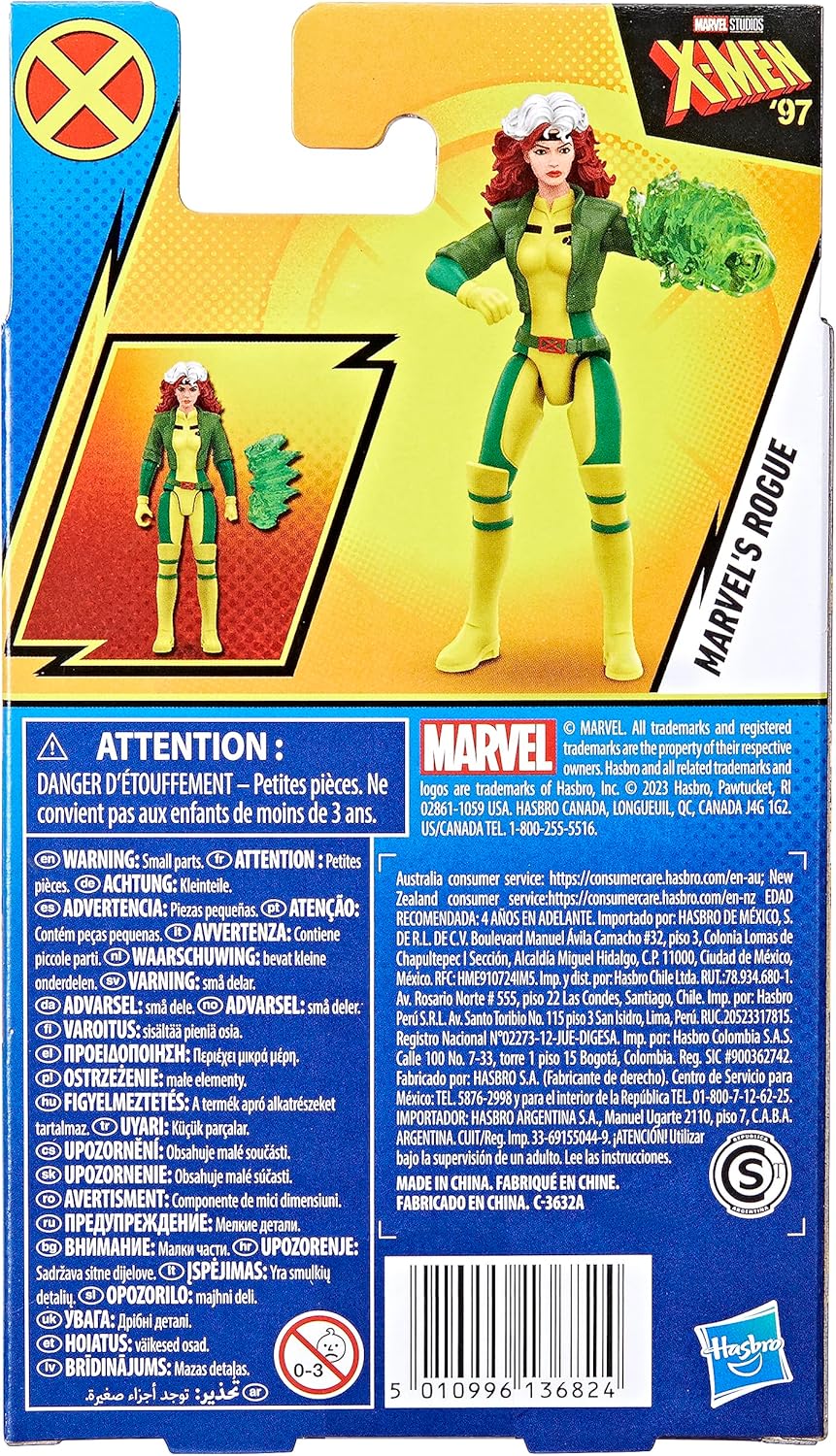 Marvel Epic Hero Series Rogue Action Figure, 4-Inch X-Men Action Figures, Ages 4 and Up