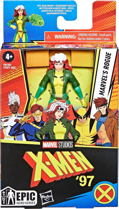 Marvel Epic Hero Series Rogue Action Figure, 4-Inch X-Men Action Figures, Ages 4 and Up