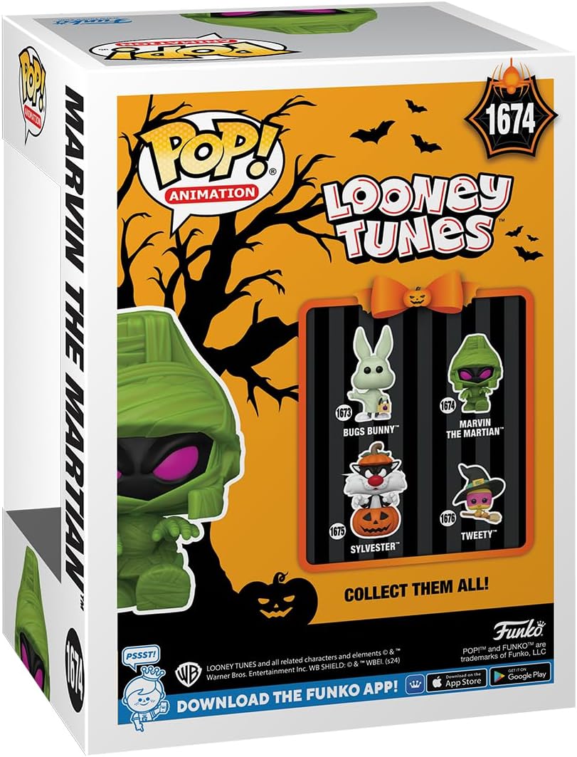 Funko Pop! Animation: LTH – Marvin the Martian - (Mummy) - Looney Tunes - Collectable Vinyl Figure - Gift Idea - Official Merchandise - Toys for Kids & Adults - TV Fans - Model Figure for Collectors