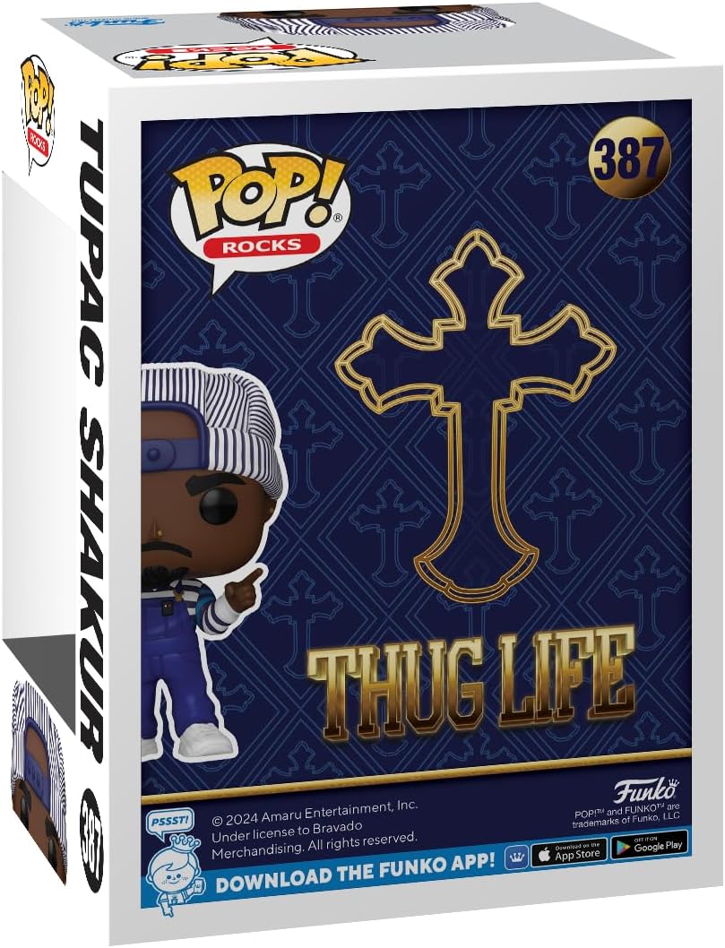 Funko POP! Rocks: Tupac 90's - Collectable Vinyl Figure - Gift Idea - Official Merchandise - Toys for Kids & Adults - Music Fans - Model Figure for Collectors and Display