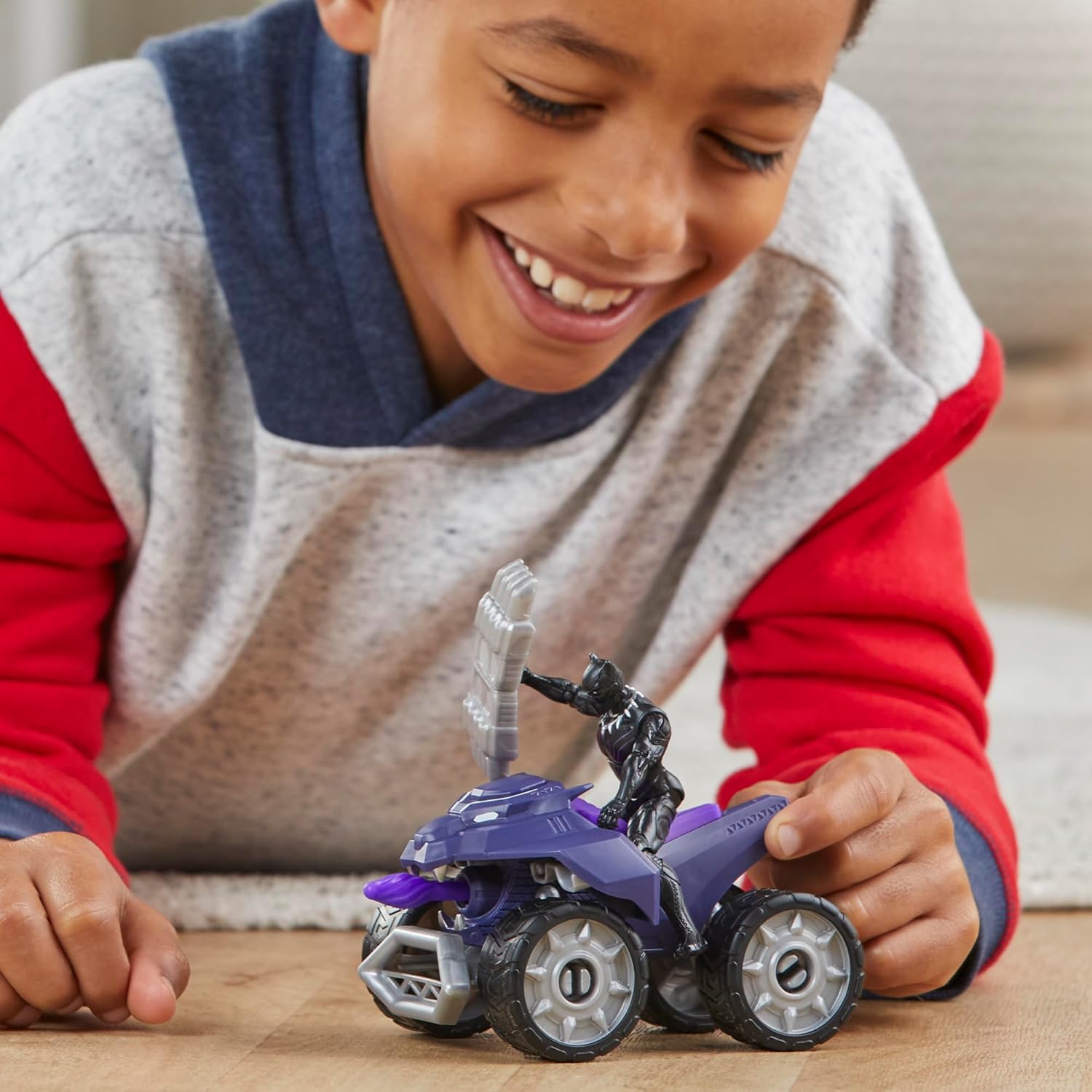 Marvel Epic Hero Series Black Panther Claw Strike ATV, Toy Car Playset with Action Figure and Accessories, Avengers Super Hero Toys for Kids 4 and Up