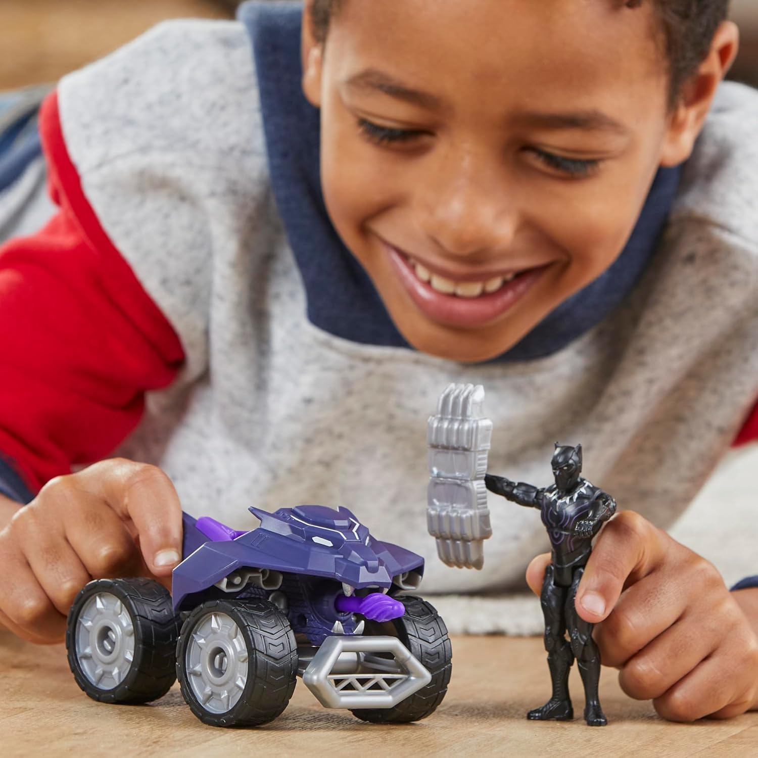 Marvel Epic Hero Series Black Panther Claw Strike ATV, Toy Car Playset with Action Figure and Accessories, Avengers Super Hero Toys for Kids 4 and Up