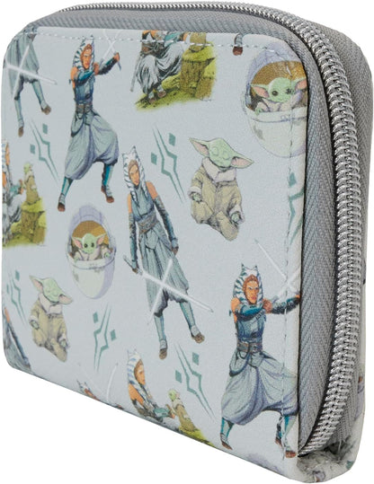 Loungefly Disney : Star Wars: Ahsoka - Wallet - Cute Collectable Purse - Gift Idea - Card Holder with Multiple Card Slots - Official Merchandise - for Girls and Women and Ladies - TV Fans
