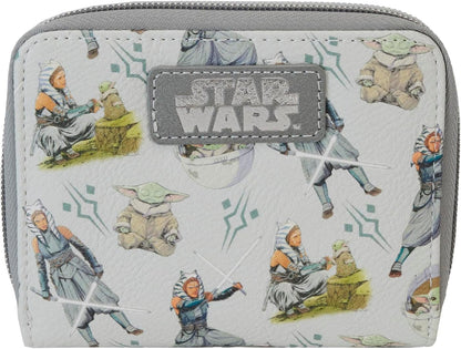 Loungefly Disney : Star Wars: Ahsoka - Wallet - Cute Collectable Purse - Gift Idea - Card Holder with Multiple Card Slots - Official Merchandise - for Girls and Women and Ladies - TV Fans
