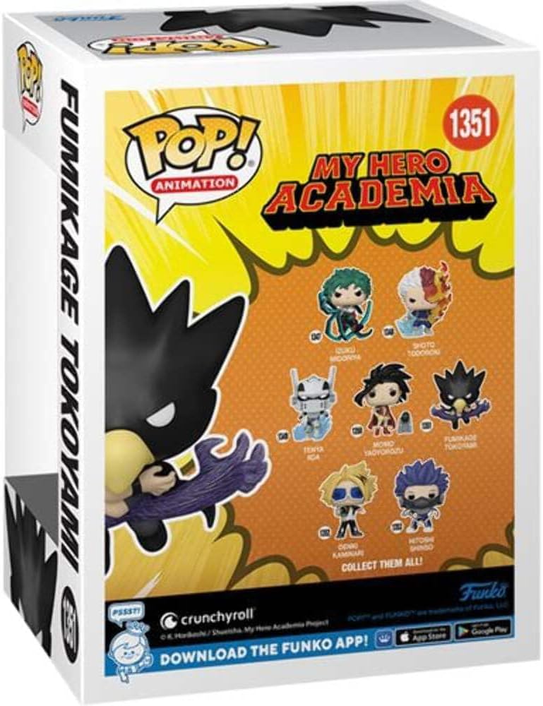 Funko Pop My Hero Academia Fumikage Tokoyami (Black Fallen Angel) GITD Figure (AAA Anime Exclusive)(68622
