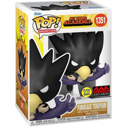 Funko Pop My Hero Academia Fumikage Tokoyami (Black Fallen Angel) GITD Figure (AAA Anime Exclusive)(68622