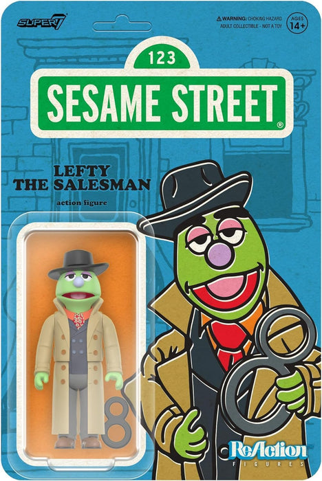 Sesame Street Lefty The Salesman 3 3/4-Inch Reaction Figures