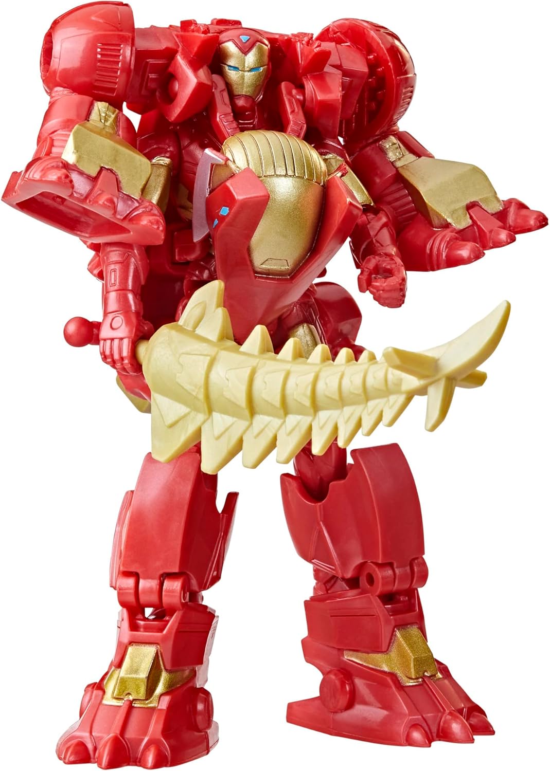 Marvel Mech Strike Mechasaurs, 4-Inch Iron Man with Iron Stomper Mechasaur Action Figures, Super Hero Toys for Kids Ages 4 and Up