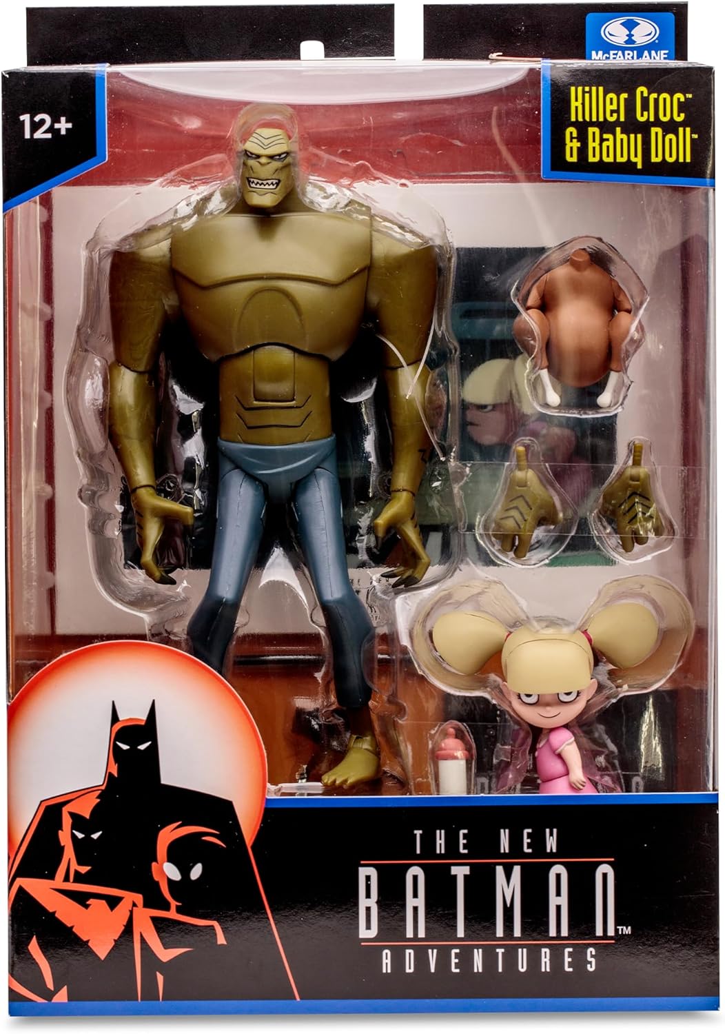 McFarlane Toys - The New Batman Adventures Killer Croc & Baby Doll, 15,2 cm große Figur