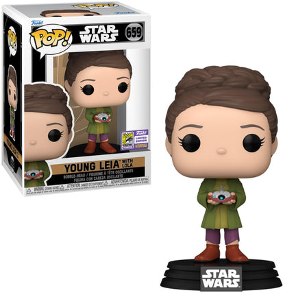 Funko Pop! Star Wars - Young Leia With Lola (SDCC'23), Collectable Vinyl Figure - 71741, Standard