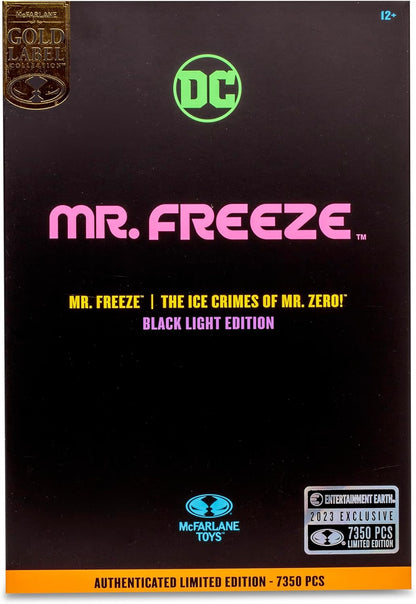 McFarlane Toys DC Mr. Freeze Black Light 7-in Action Figure Entertainment Earth Exclusive