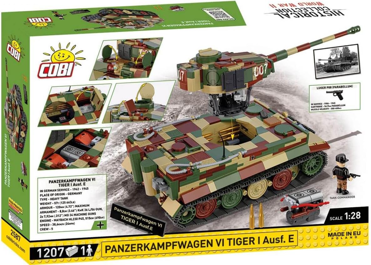 Cobi - World War II - Panzer VI Tiger 1 Ausf.E 1,207 pcs - (Not For Sale In Hungary) /Toys