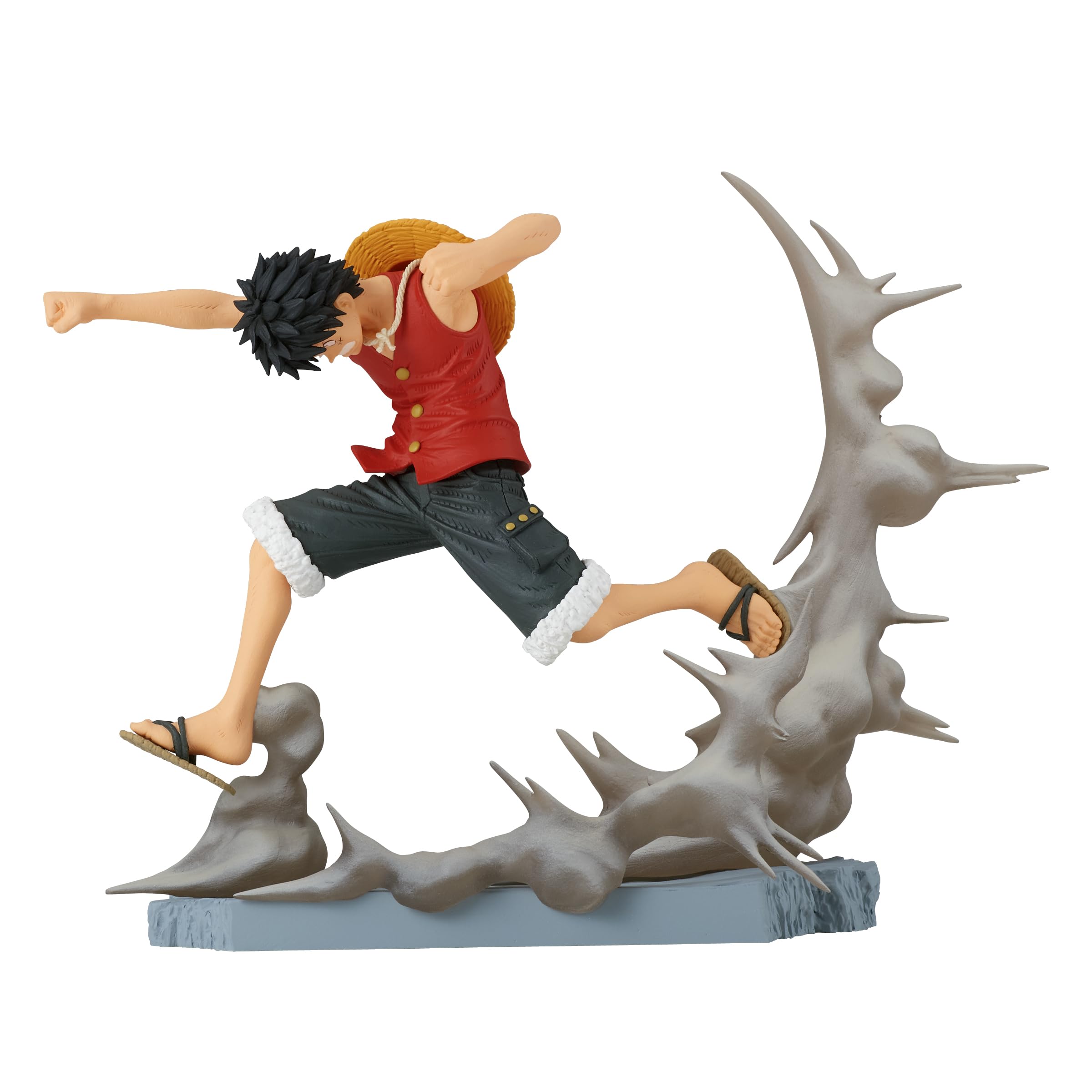 Monke y D. Luffy: 8cm Senkou Zekkei Statue Figurine Bundled with 1 A.C.G. Compatible Theme Trading Card (89112