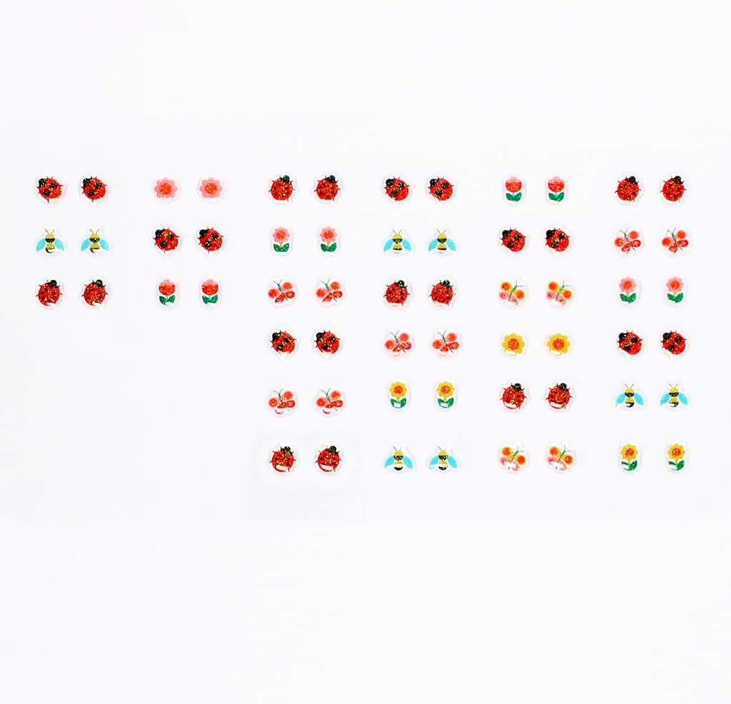Ladybird Stick On Earrings (30 pairs