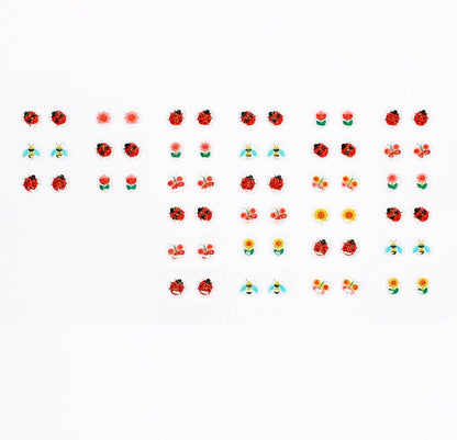 Ladybird Stick On Earrings (30 pairs