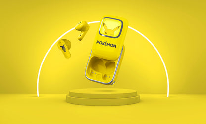 OTL Technologies PK1270 Pokémon Pikachu Slider TWS Earphones with LED Light Up Charging Case - Yellow