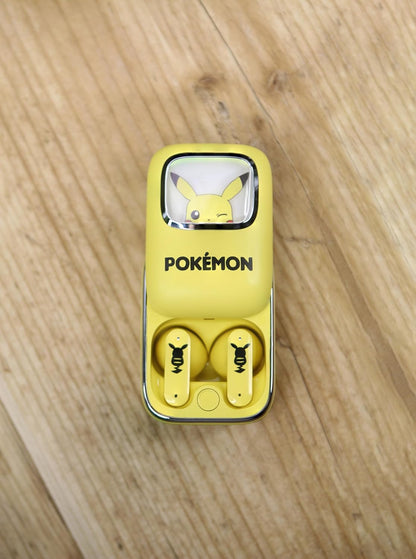 OTL Technologies PK1270 Pokémon Pikachu Slider TWS Earphones with LED Light Up Charging Case - Yellow