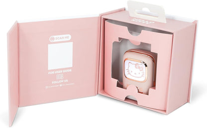 OTL Technologies HK1281 Hello Kitty Slide Open TWS Earphones with LED Light Up Display and Wireless Charging Case - Pink