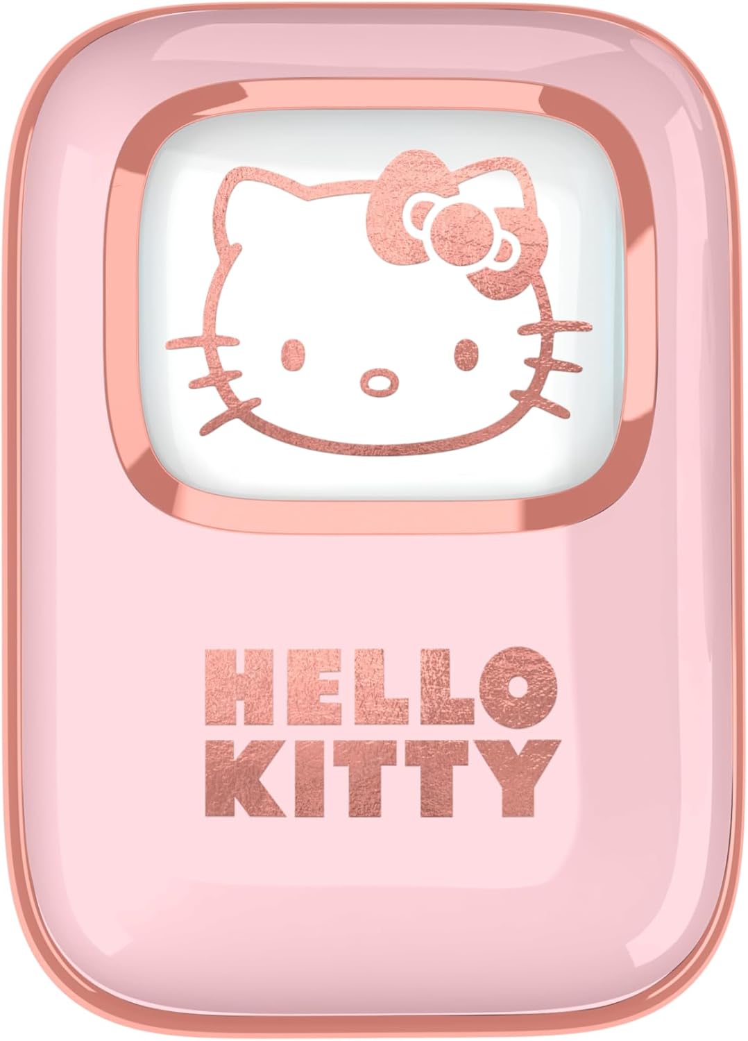 OTL Technologies HK1281 Hello Kitty Slide Open TWS Earphones with LED Light Up Display and Wireless Charging Case - Pink