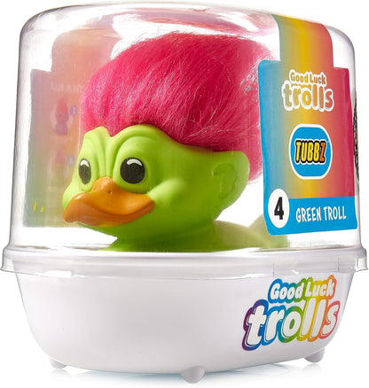 TUBBZ - Good Luck Trolls - Green Troll with Pink Hair (1st Edition