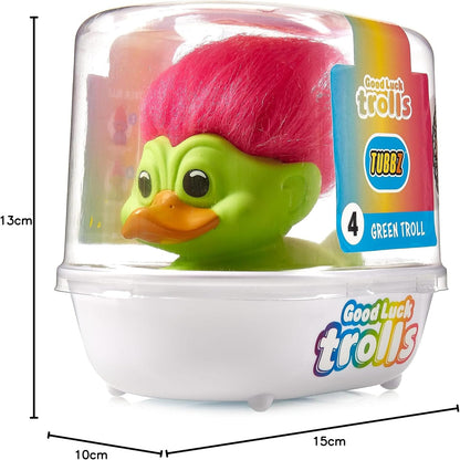 TUBBZ - Good Luck Trolls - Green Troll with Pink Hair (1st Edition
