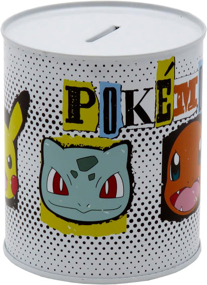 CyP Brands Pokémon - Salvadanaio in metallo, sigillato, salvadanaio medio, multicolore, prodotto ufficiale