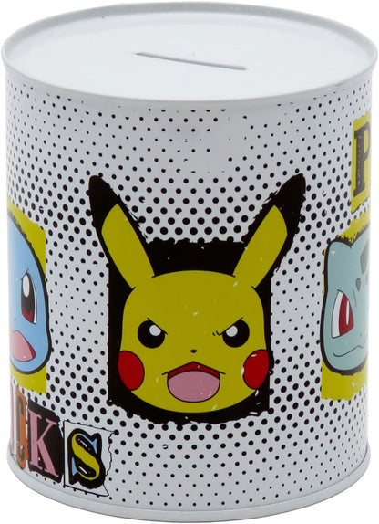 CyP Brands Pokémon - Salvadanaio in metallo, sigillato, salvadanaio medio, multicolore, prodotto ufficiale
