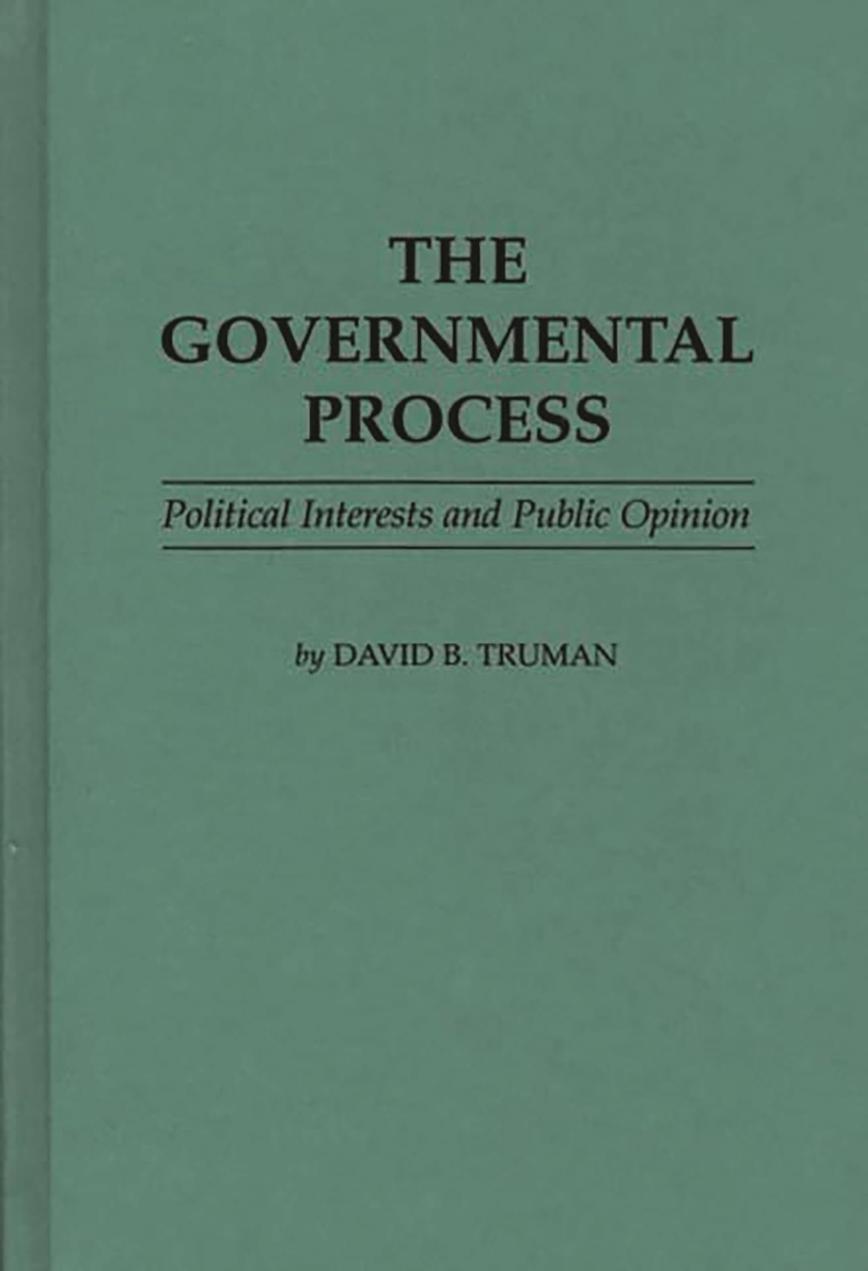 The Governmental Process