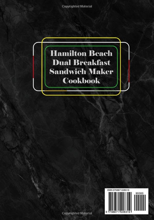 Hamilton Beach Dual Breakfast Sandwich Maker Cookbook