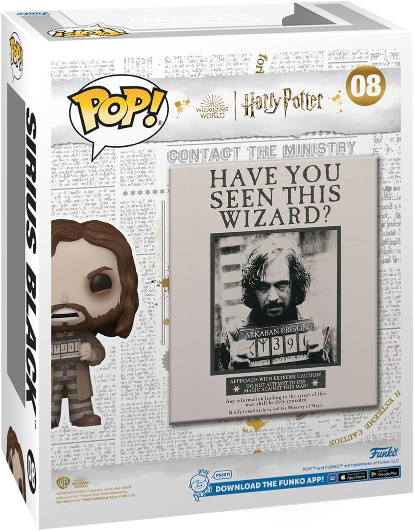 Funko POP! Cover: Harry Potter Prisoner Of Azkaban - Poster With Sirius Black - Collectable Vinyl Figure - Gift Idea - Official Merchandise - Toys for Kids & Adults - Movies Fans