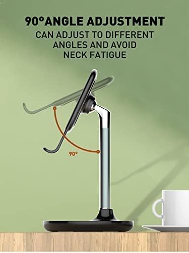 LDNIO Supporto pieghevole per telefono e tablet da tavolo, supporto Adujstable per telefono/tablet/iPad compatibile con iPhone 13 12 11 Pro, SE, XR, 8 Plus 7 6, iPad, Samsung Galaxy, Android e altri