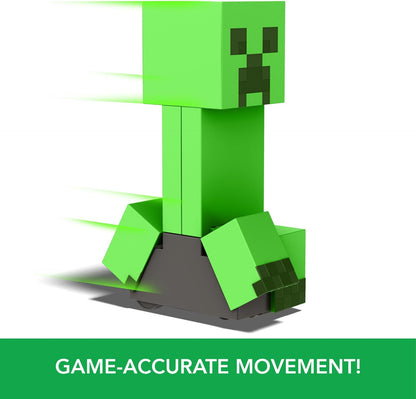 Mattel Minecraft Exploding RC Creeper with Lights & Sounds, 10 Explosion Particles, Game-Authentic Movement & DLC Code, HRR48