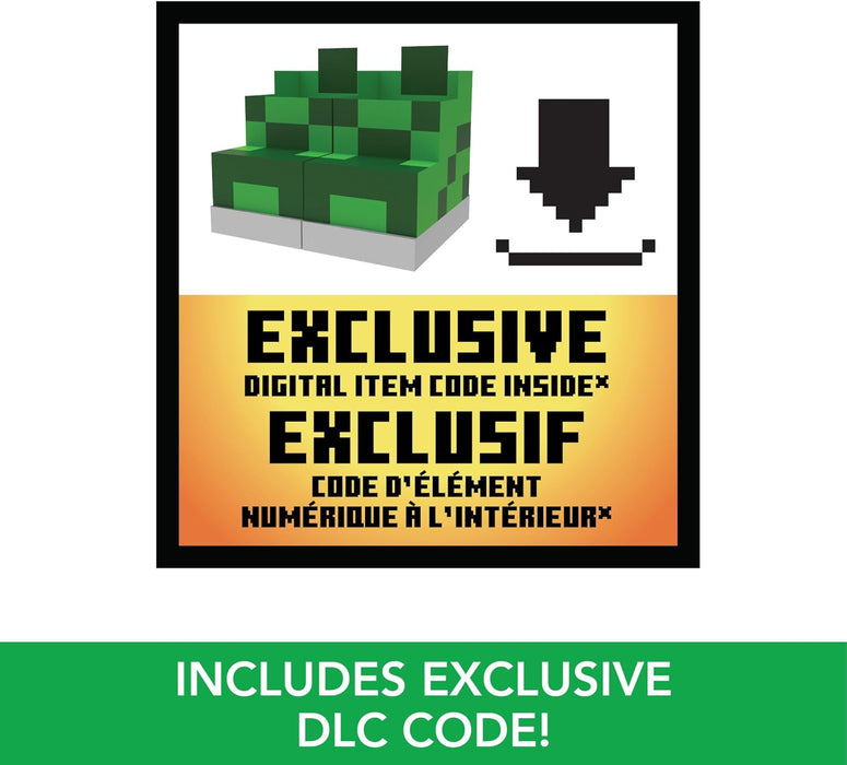 Mattel Minecraft Exploding RC Creeper with Lights & Sounds, 10 Explosion Particles, Game-Authentic Movement & DLC Code, HRR48