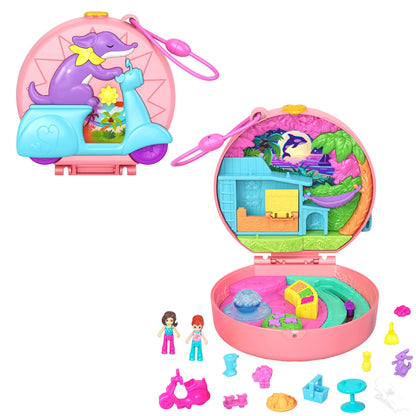 Polly Pocket Vespa Doggie Acai Shop Compact