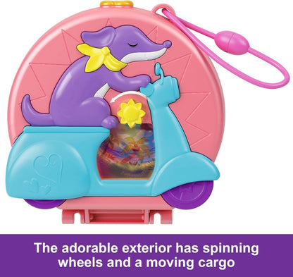 Polly Pocket Vespa Doggie Acai Shop Compact