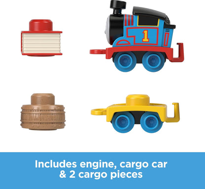 Thomas & Friends Toddler Toy My First Thomas Push-Along Train with Stacking Cargo for Kids Ages 18+ Months, HXP52