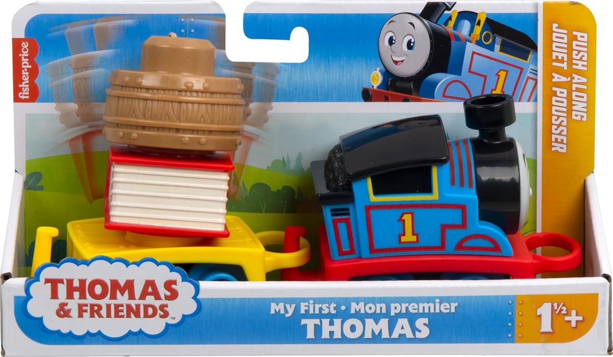 Thomas & Friends Toddler Toy My First Thomas Push-Along Train with Stacking Cargo for Kids Ages 18+ Months, HXP52
