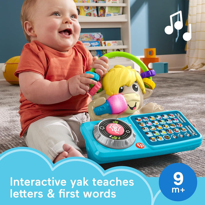 Fisher-Price Baby Learning Toy Link Squad A to Z Yak with Interactive Music & Lights for Ages 9+ Months, UK English, Compatible Only with Link Squad Items, HYL23