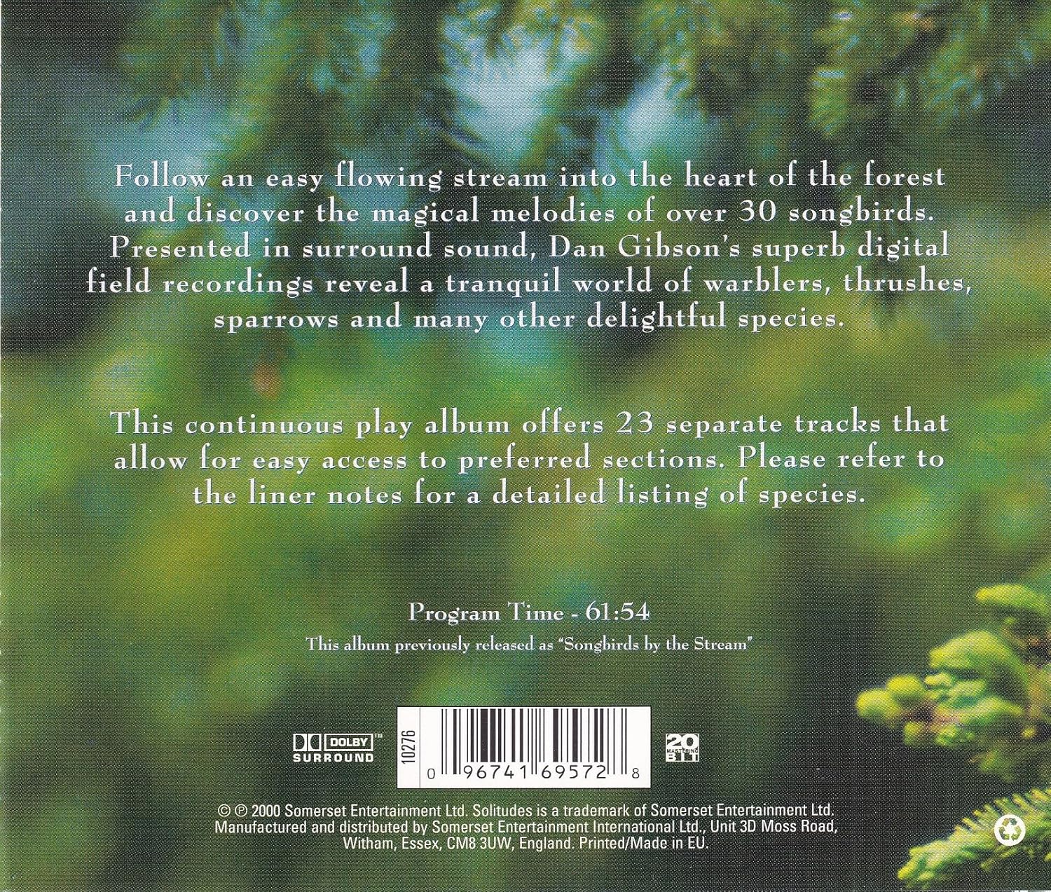 Birdsong II - Solitudes Nature Sound Collection