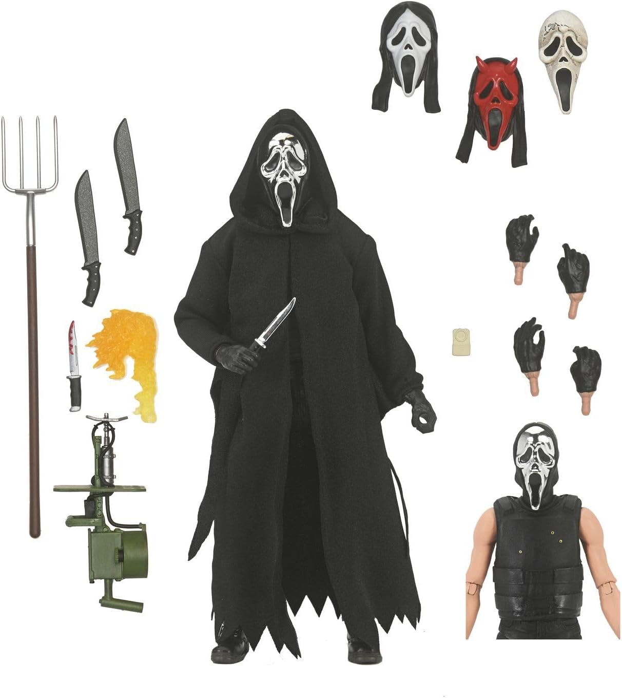 NECA Ultimate Ghost Face Inferno Scale Action Fig. 7" Scream