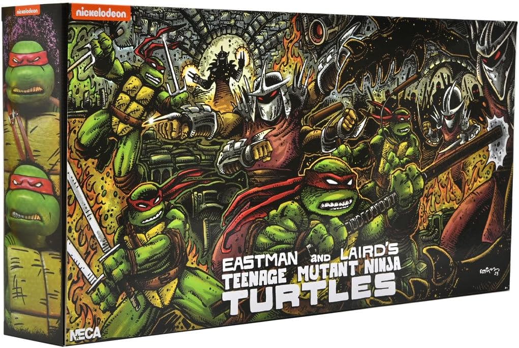 Tortues Ninja (Mirage Comics) figurines Pack de 4 Leonardo, Raphael, Michelangelo, & Donatello 18 cm