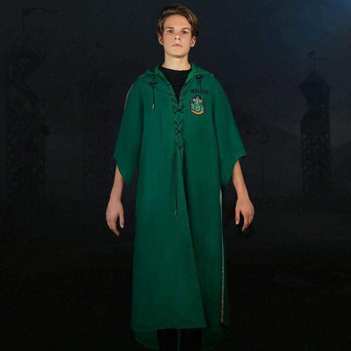 Cinereplicas Harry Potter - Quidditch Robe Umhang Slytherin L - Zum Personalisieren - Offizielle Lizenz