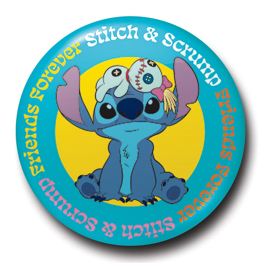Lilo & Stitch (Stitch & Scrump) 25Mm Badge