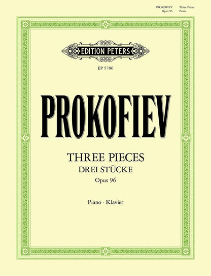 Prokofiev: Three Pieces for Piano Op. 96 (1941/42) (EP5786
