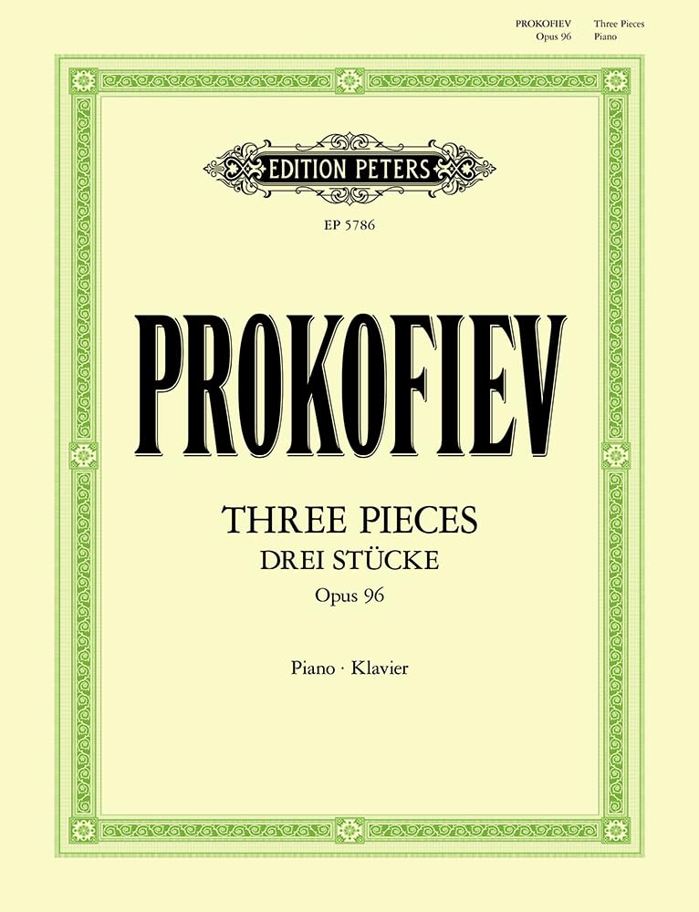 Prokofiev: Three Pieces for Piano Op. 96 (1941/42) (EP5786