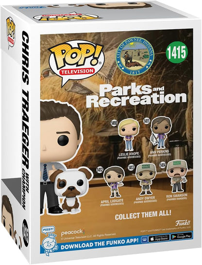 Funko POP! & Buddy: Parks & Recreation - Chris & Champion - Parks and Recreation - Collectable Vinyl Figure - Gift Idea - Official Merchandise - Toys for Kids & Adults - TV Fans