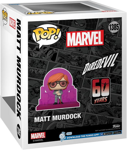 Funko Pop! Deluxe: Daredevil - Dd 60th, Multicolor - Marvel Comics - Officially Licensed Merchandise