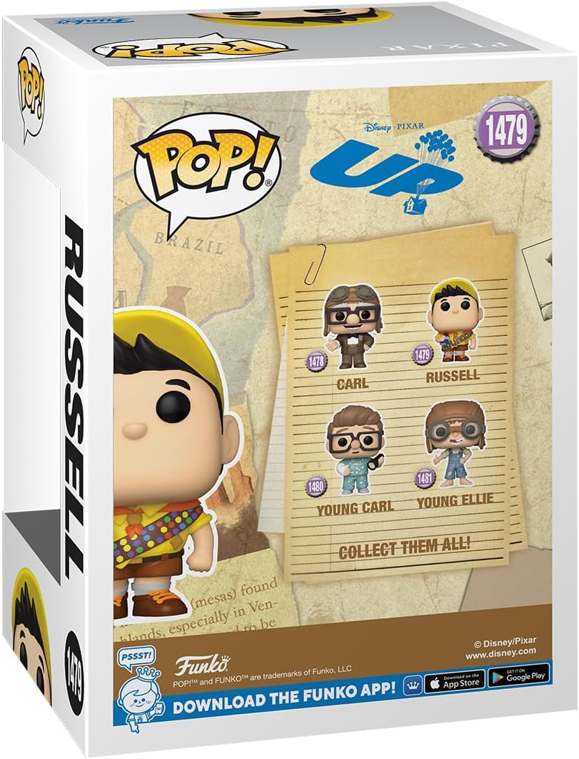 Funko Pop! Disney: UP - Russell - up - Collectable Vinyl Figure - Gift Idea - Official Merchandise - Toys for Kids & Adults - Movies Fans - Model Figure for Collectors and Display