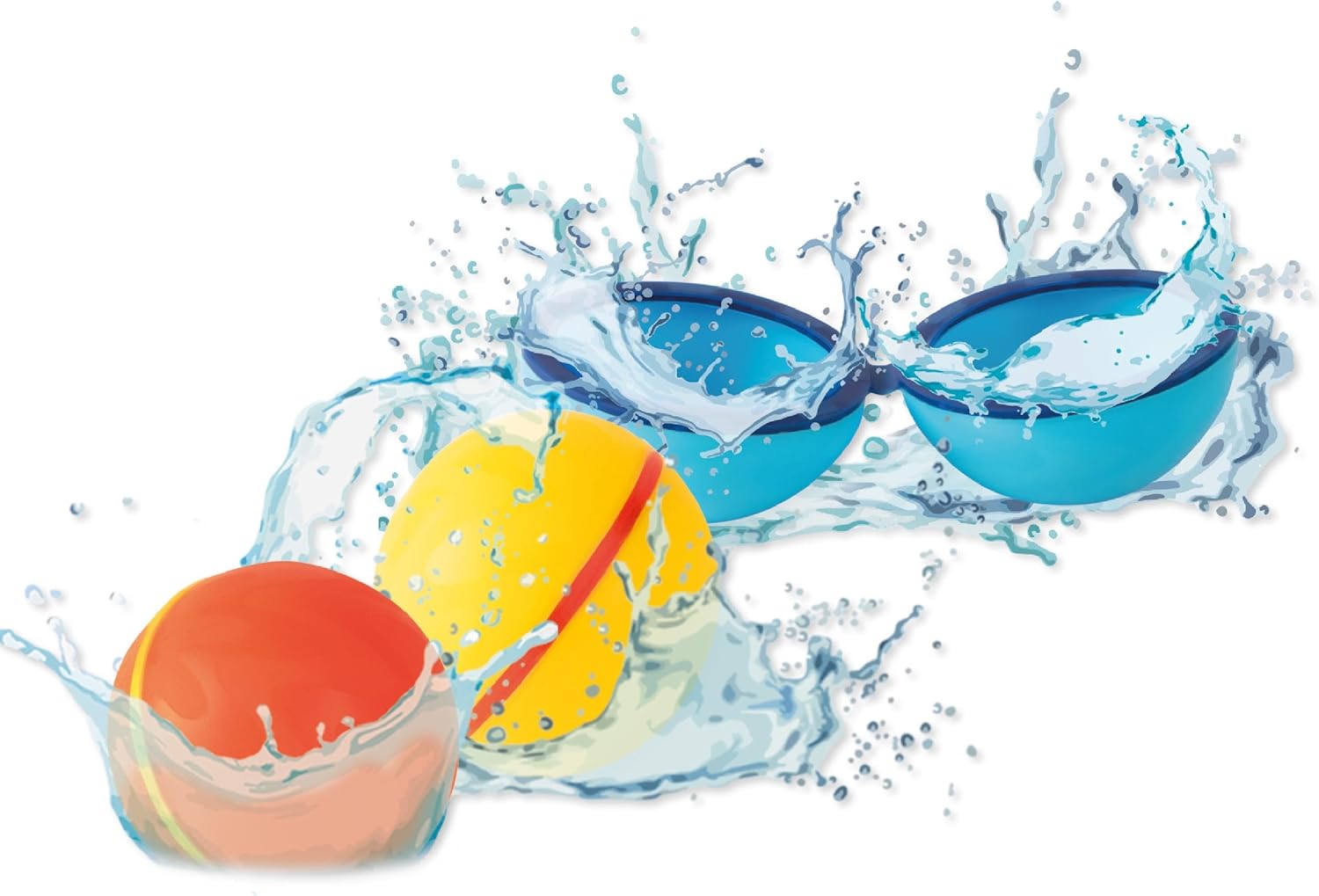 Herbruikbare waterballonnen - 3 stuks